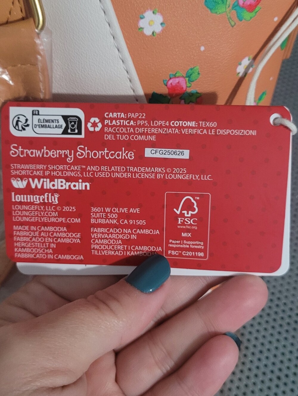 Strawberry Shortcake Loungefly Handbag - Picture 2 of 5